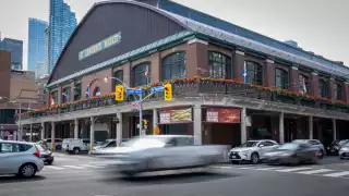 Banners at the St. Lawrence Market, shot by Twenty Two Media